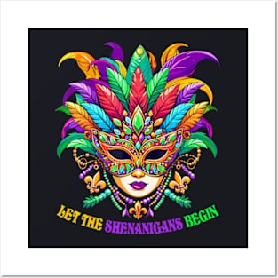 Let The Shenanigans Begin Mardi Gras Posters and Art